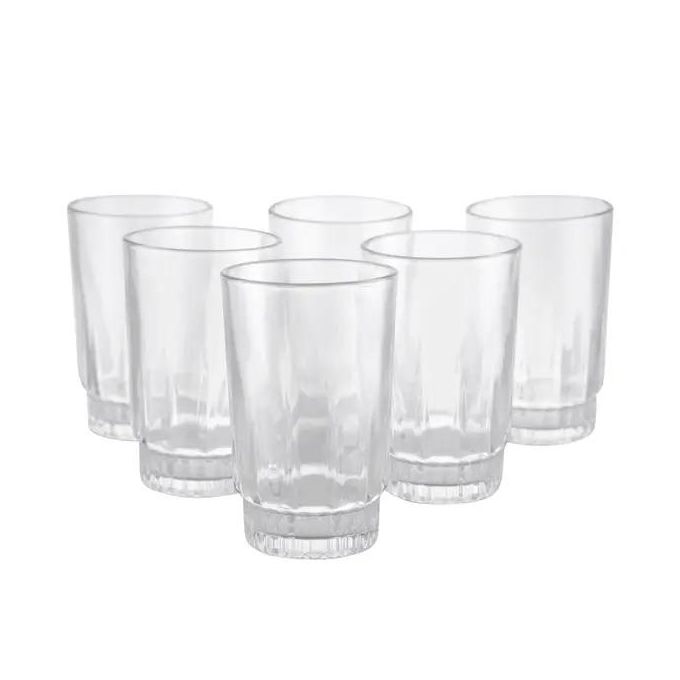 Niceone  6pcs 240ML  High Quality Milk Juicer Beer Glass Cups  wine glasses (GLASS CUP 7050)