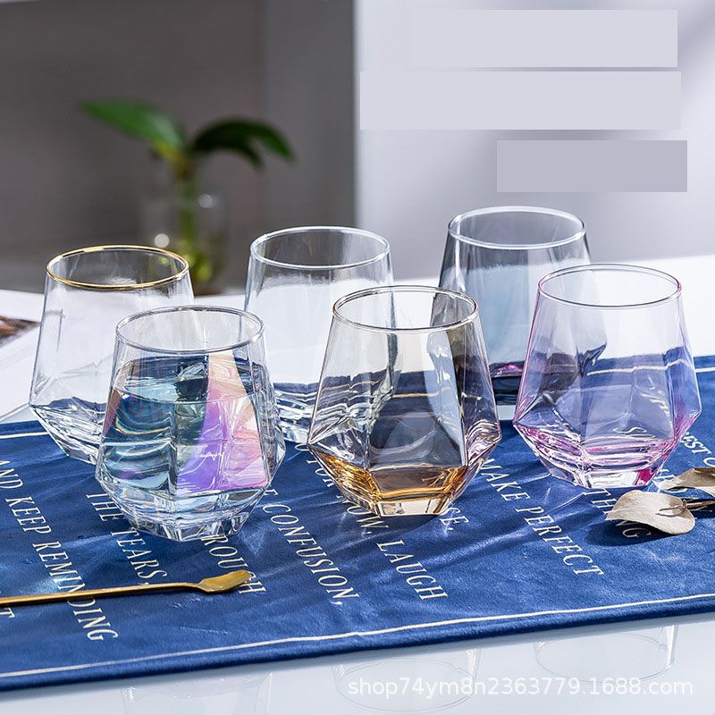 【Promotion】 6PCS 230ML  Drinking Glass Sets, Durable Drinking Cups, Lead-Free Water Cup Set, Drinkware Kitchen Glasses for Cocktail, Iced Coffee, Beer, Tea, Wine, Whiskey, Water (JBMHS5301 GLASS CUP )