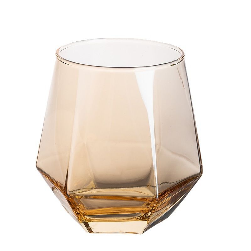 6PCS /Set 300ML  Drinking Glass Sets, Durable Drinking Cups, Lead-Free Water Cup Set, Drinkware Kitchen Glasses for Cocktail, Iced Coffee, Beer, Tea, Wine, Whiskey, Water (J3613-HP GLASS CUP )