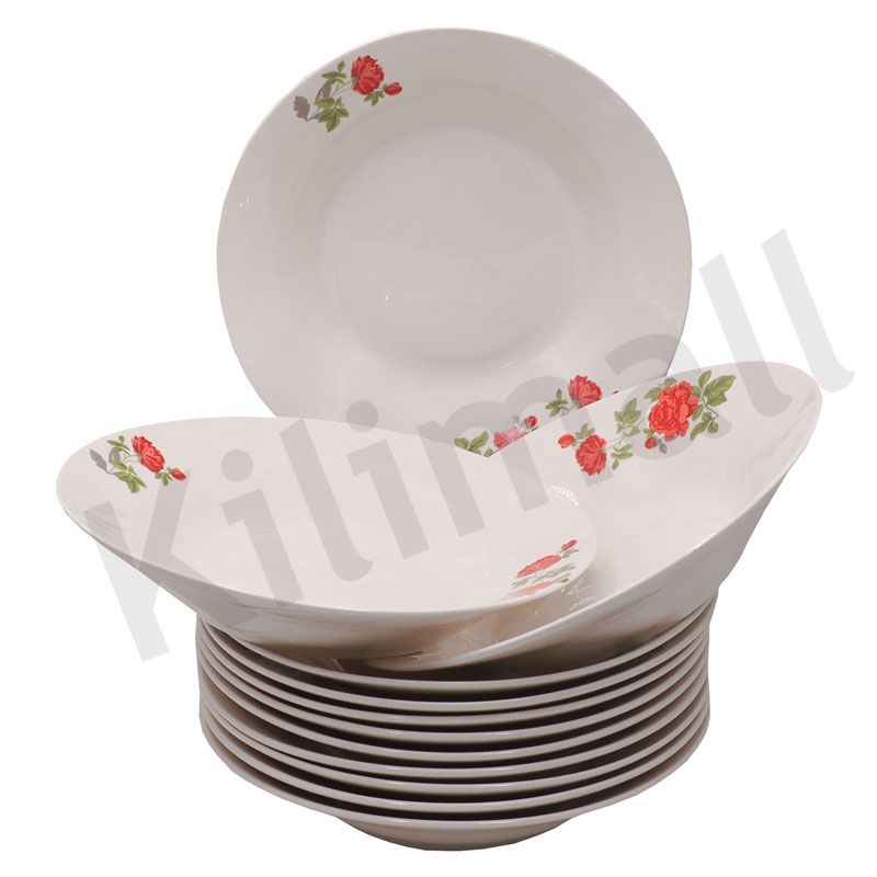 Nice One 12PCS 8inch Classique  Porcelain Dinner Dish Plates （BYD-PLATE-50 PLATE 8INCH ）