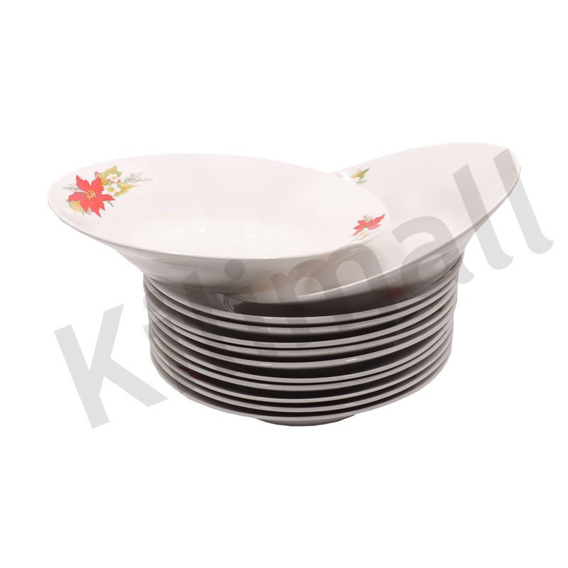 Nice One 12PCS 8 INCH Classique  Porcelain Dinner Dish Plates（BYD-PLATE-45 PLATE 8INCH ）