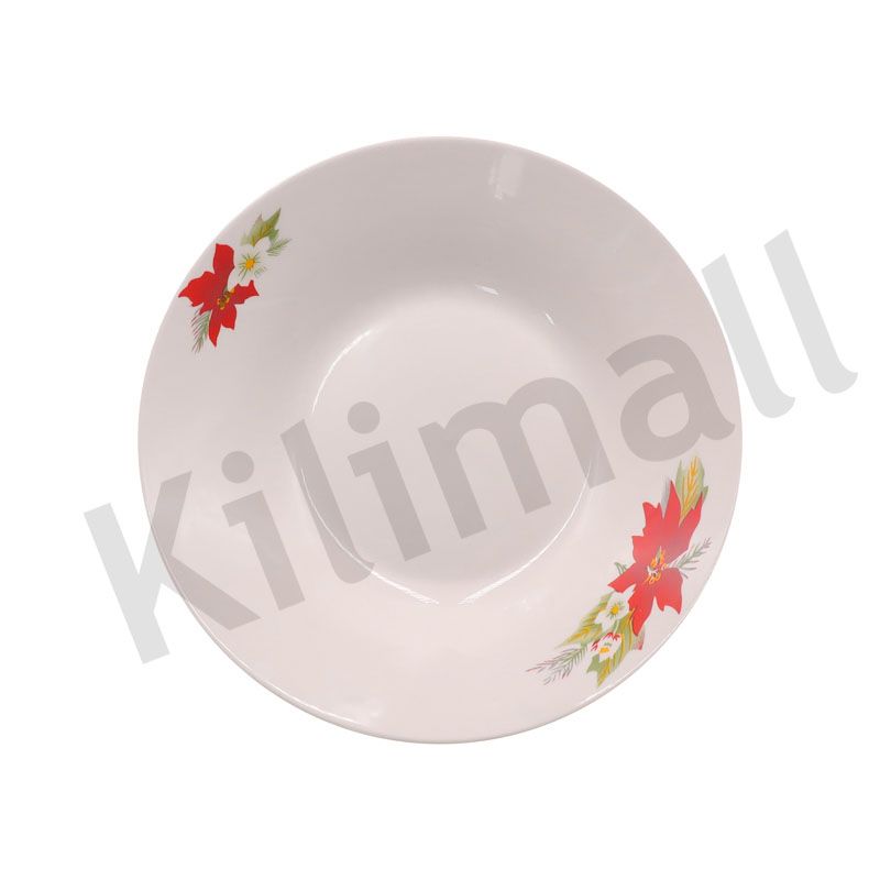 Nice One 12PCS 8 INCH Classique  Porcelain Dinner Dish Plates（BYD-PLATE-45 PLATE 8INCH ）