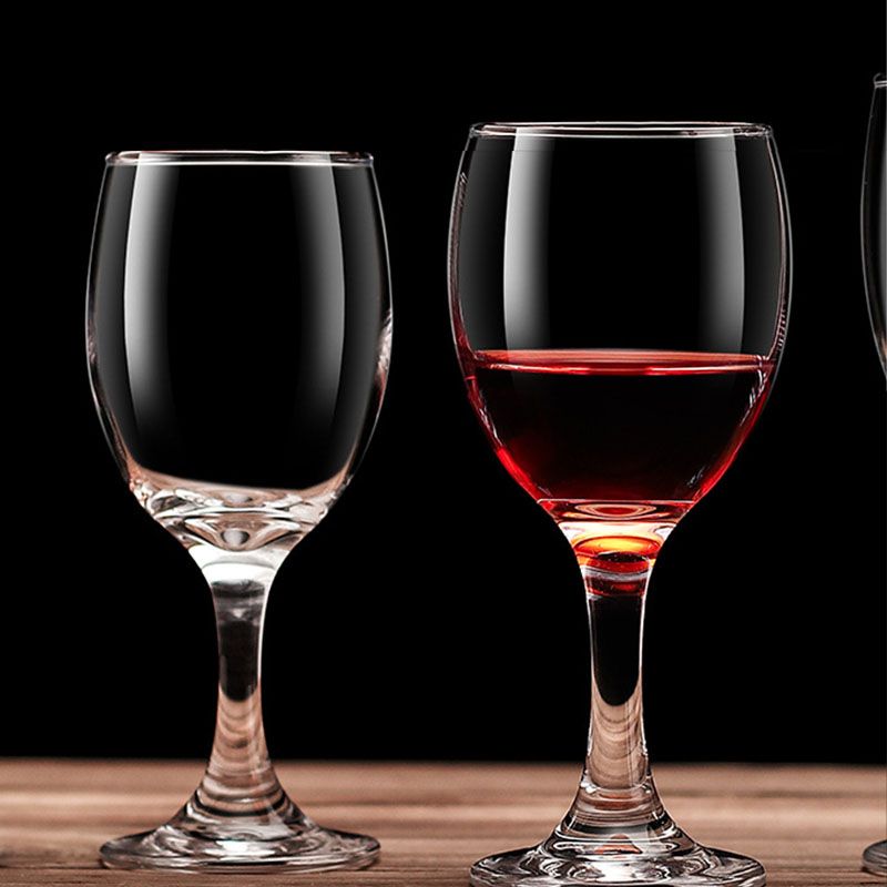 [Promotion] 6PCS 250ML  Red Wine Glasses Sets, Durable Drinking Cups, Lead-Free Glass Gift Set, Drinkware Kitchen Glasses for Cocktail, Beer, Wine, Whiskey, Water (GL3057 GLASS CUP )