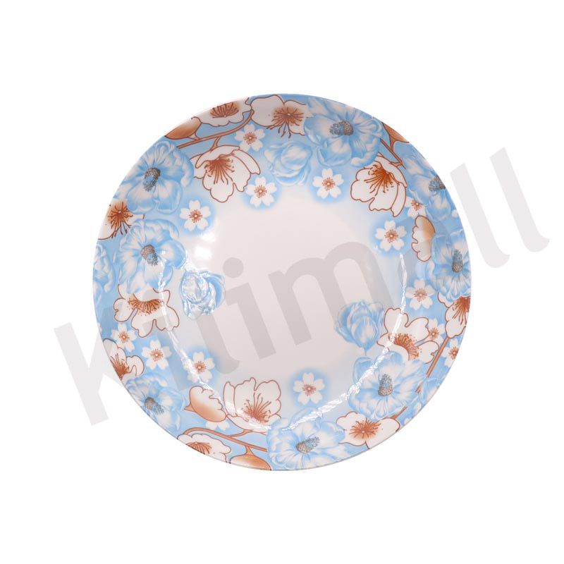 【Promotion】Nice One Set Of 6pcs 9inch Classique  Porcelain Dinner Dish Plates （ YH-PLATE-9001 9INCH CIRCULAR FLOWER）