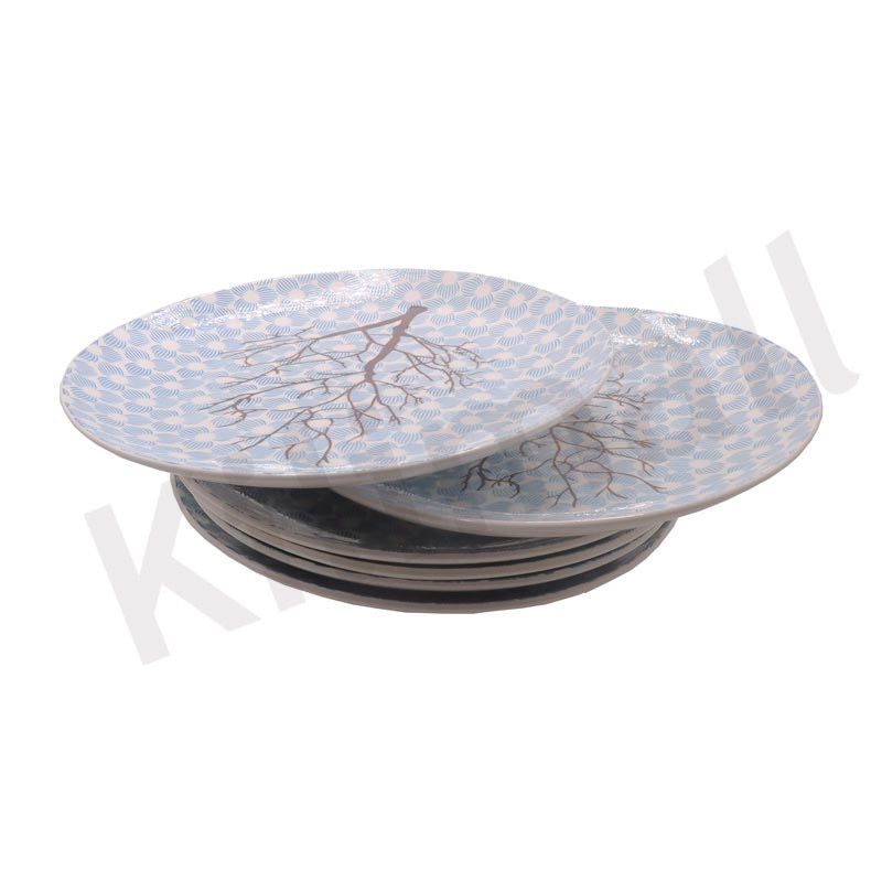 【Promotion】Nice One Set Of 6pcs 10.5inch Classique  Porcelain Dinner Dish Plates （ YHY-PLATE-10501 10.5INCH CIRCULAR FLOWER）