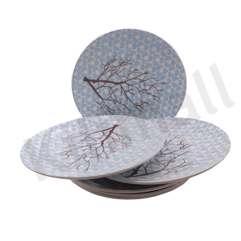 【Promotion】Nice One Set Of 6pcs 10.5inch Classique  Porcelain Dinner Dish Plates （ YHY-PLATE-10501 10.5INCH CIRCULAR FLOWER）