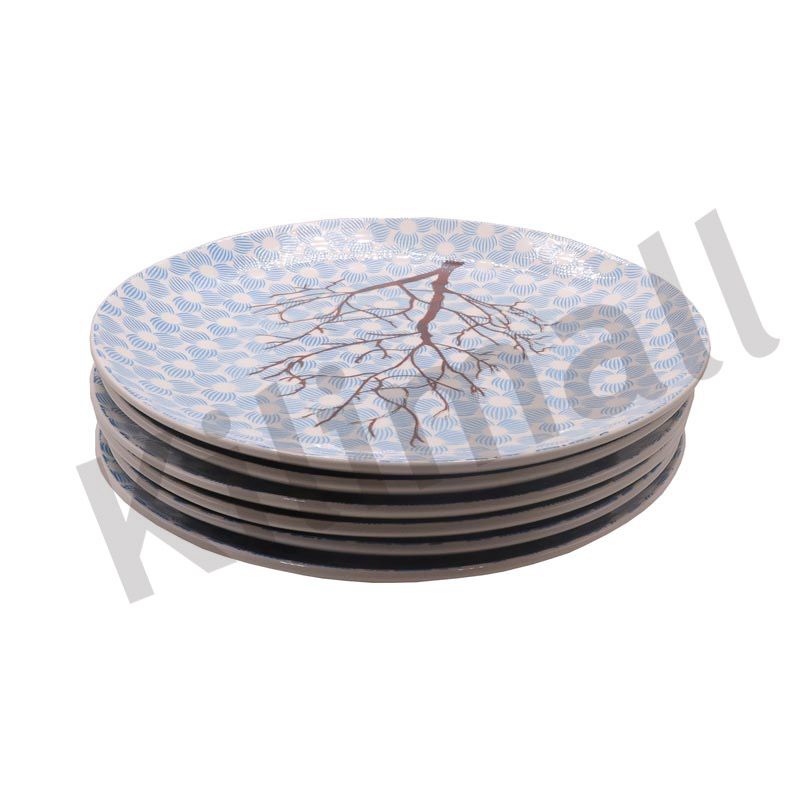 【Promotion】Nice One Set Of 6pcs 10.5inch Classique  Porcelain Dinner Dish Plates （ YHY-PLATE-10501 10.5INCH CIRCULAR FLOWER）