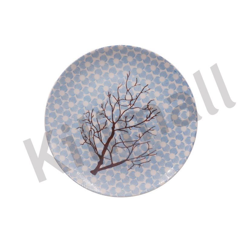 【Promotion】Nice One Set Of 6pcs 10.5inch Classique  Porcelain Dinner Dish Plates （ YHY-PLATE-10501 10.5INCH CIRCULAR FLOWER）