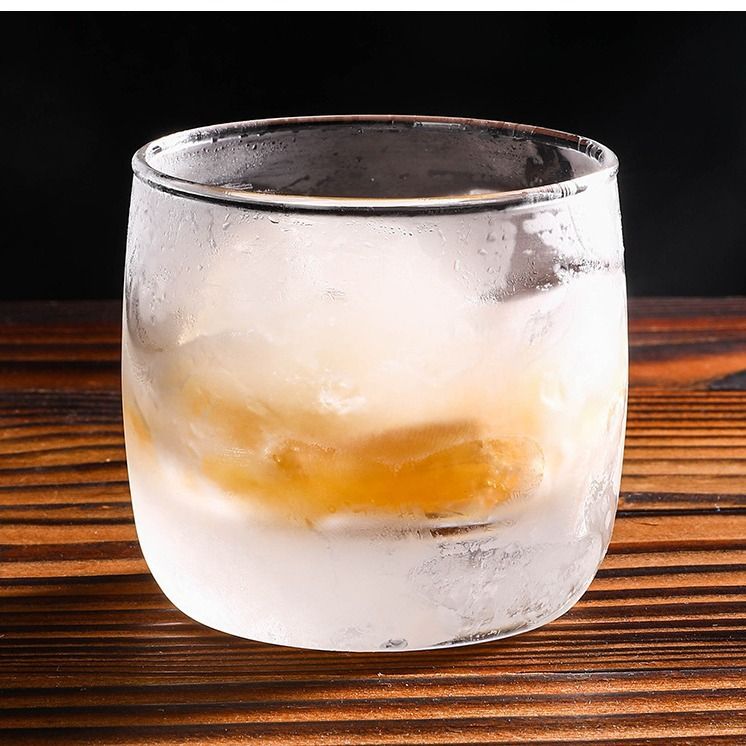 【Promotion】 6PCS 230ML  Drinking Glass Sets, Durable Drinking Cups, Lead-Free Water Cup Set, Drinkware Kitchen Glasses for Cocktail, Iced Coffee, Beer, Tea, Wine, Whiskey, Water (JBMHS5301 GLASS CUP )