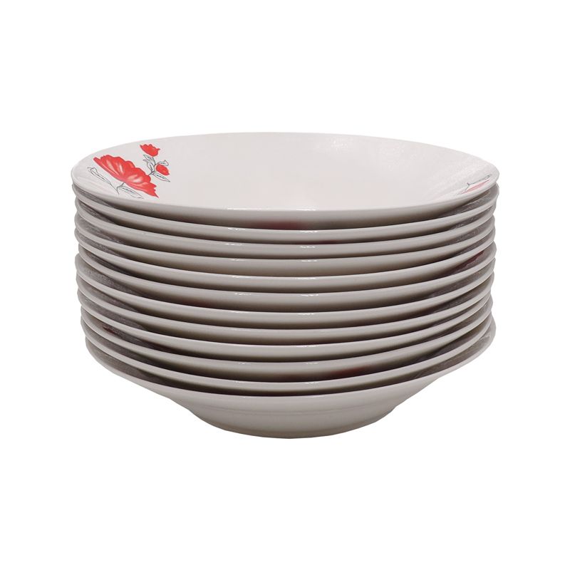 【Promotion】Nice One 12PCS 8 INCH Classique  Porcelain Dinner Dish Plates（BYD-PLATE-54 PLATE 8INCH 72PCS）