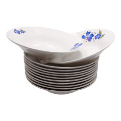【Promotion】Nice One 12Pcs 8inch Classique  Por celain Dinner Dish Plates （BYD-PLATE-53 PLATE 8INCH 72PCS）