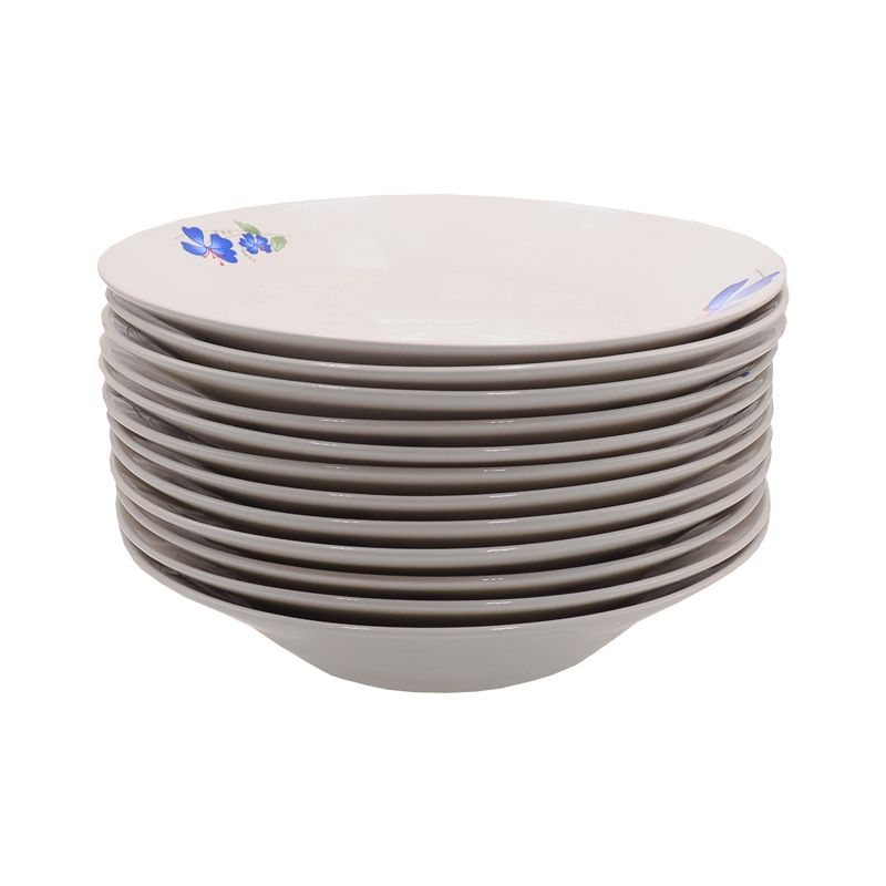 【Promotion】Nice One 12Pcs 8inch Classique  Por celain Dinner Dish Plates （BYD-PLATE-53 PLATE 8INCH 72PCS）