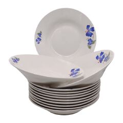 【Promotion】Nice One 12Pcs 8inch Classique  Por celain Dinner Dish Plates （BYD-PLATE-53 PLATE 8INCH 72PCS）