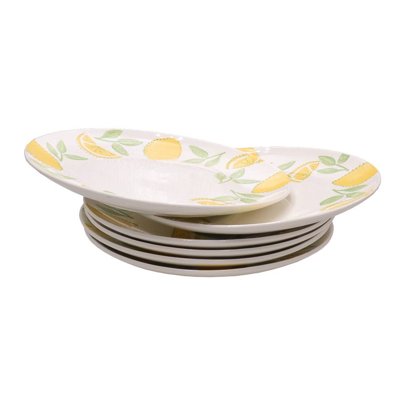【Promotion】Nice One 6PCS 10.5inch Classique  Porcelain Dinner Dish Plates （YHY-PLATE-10506 10.5INCH CIRCULAR FLOWER ）