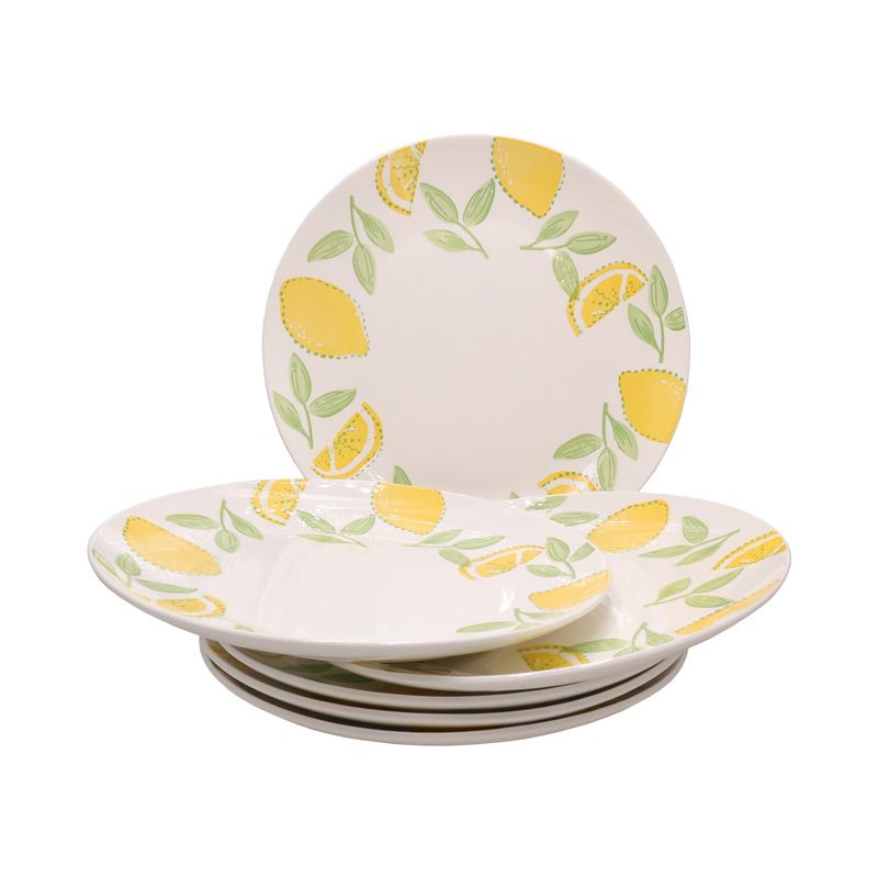 【Promotion】Nice One 6PCS 10.5inch Classique  Porcelain Dinner Dish Plates （YHY-PLATE-10506 10.5INCH CIRCULAR FLOWER ）