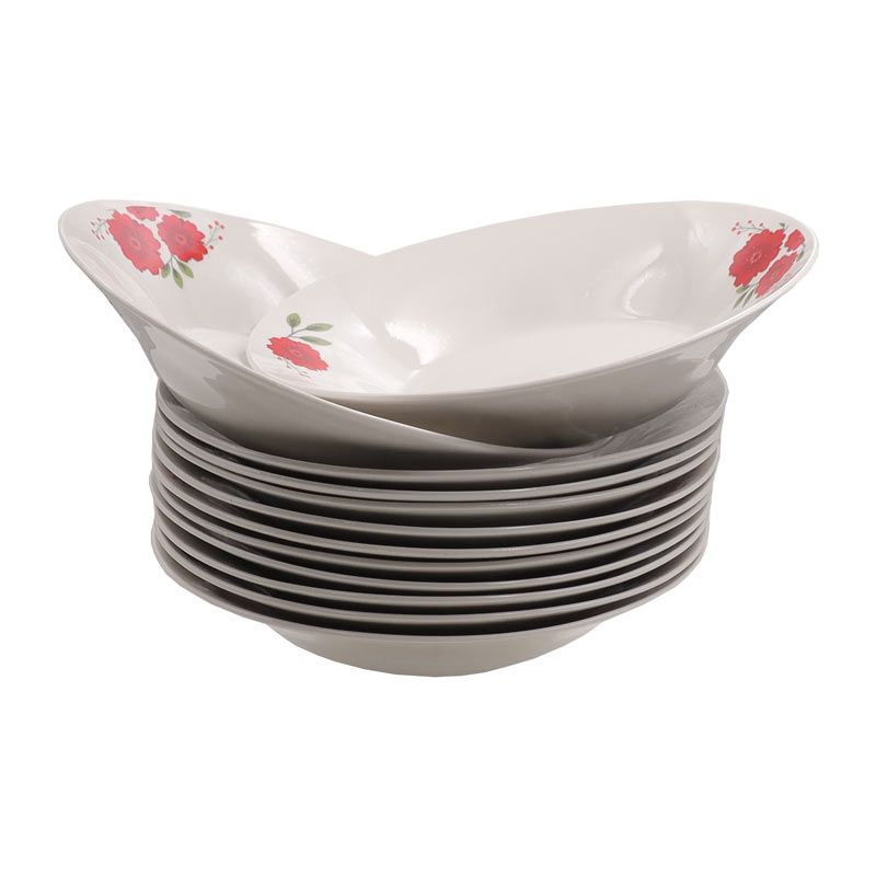 Nice One 12Pcs 8inch Classique Porcelain  Dinner Dish Plates（BYD-PLATE-35-L PLATE 8INCH 72PCS)