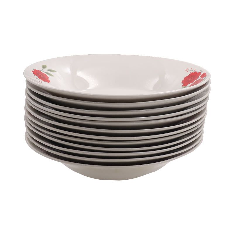 Nice One 12Pcs 8inch Classique Porcelain  Dinner Dish Plates（BYD-PLATE-35-L PLATE 8INCH 72PCS)