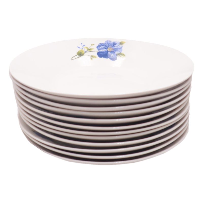 【Promotion】Nice One 12PCS/ Set 8inch Classique  Porcelain Dinner Dish Plates（BYD-PLATE-32 PLATE 8INCH 72PCS  ）