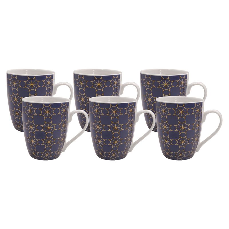 Niceone 6pcs 370ML  High Quality Porcelain Tea Milk Coffee Ceramic Cups (BYD-CUP-5883 MILK CUP)