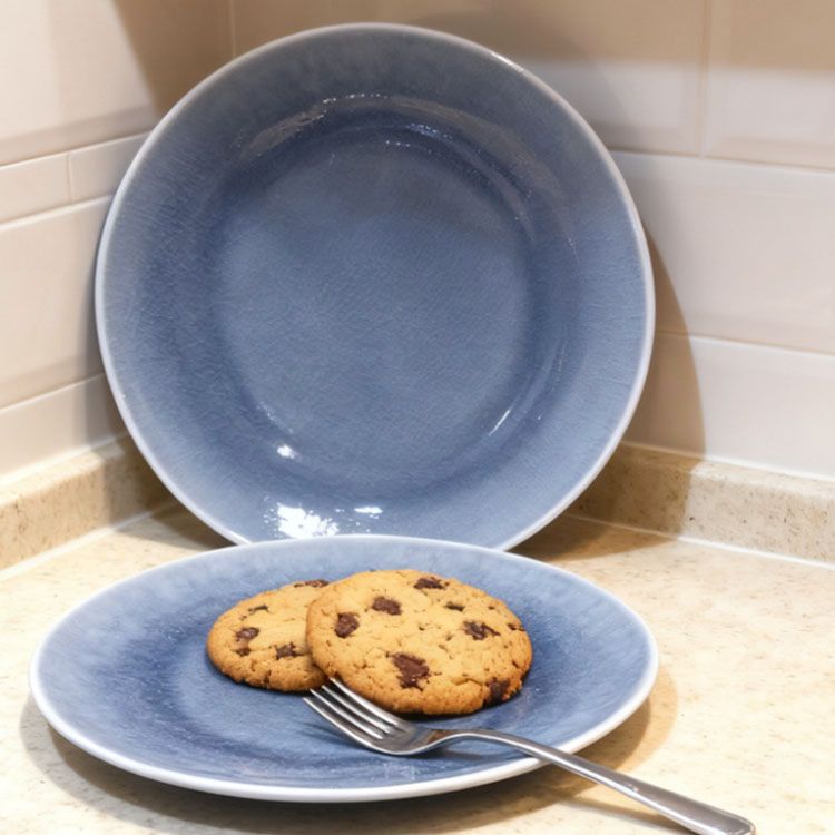 Nice One Set Of 6pcs 8.5inch Classique  Porcelain Dinner Dish Plates （YB-PLATE-8.5-1 PLATE 8.5INCH）【Black Friday！】