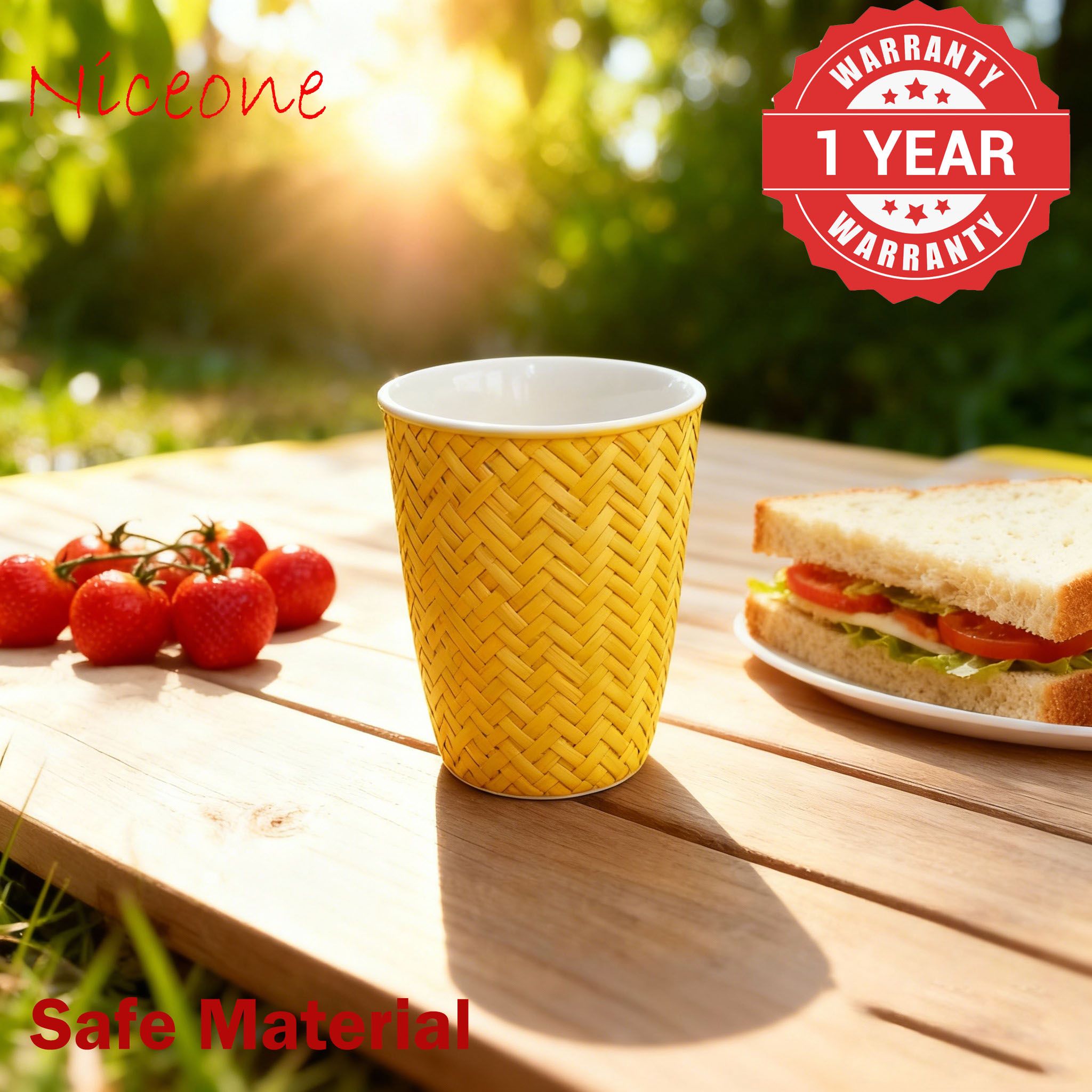 Niceone Set of 6pcs  420ML High Quality Porcelain Tea Milk Coffee Ceramic Cups (BYD-CUP-8017 MILK CUP)