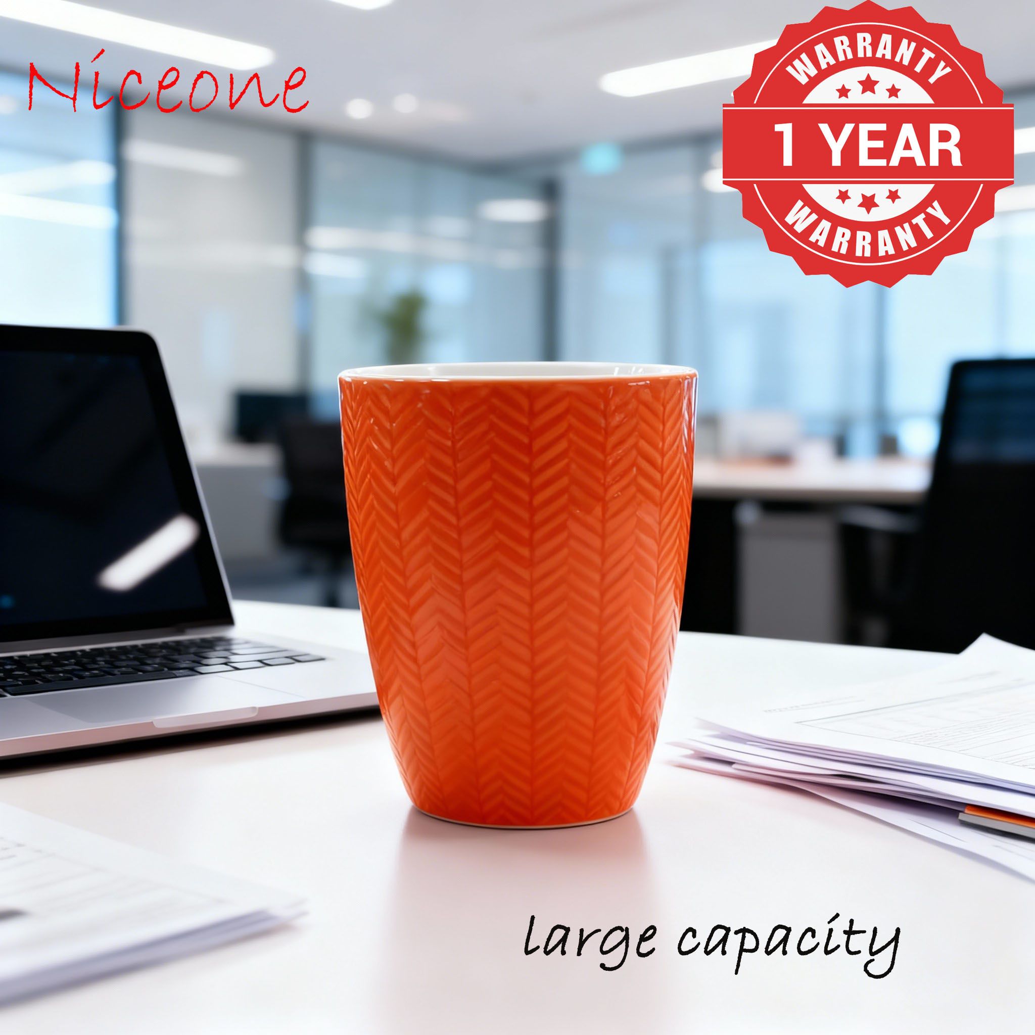 Niceone Set of 6pcs  420ML High Quality Porcelain Tea Milk Coffee Ceramic Cups (BYD-CUP-8017 MILK CUP)