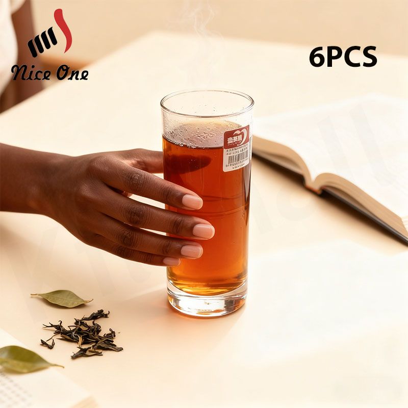 【Promotion】 6pcs/ Set  Niceone  225ML High Quality Glass Glassware Cups(60138 GLASS CUP（XM）)