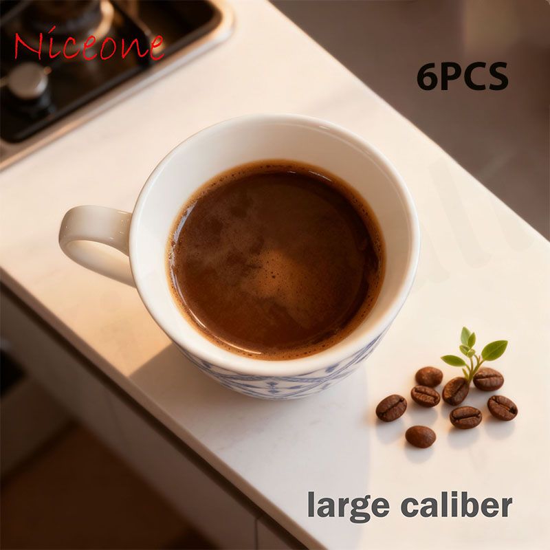 Niceone Set of 6pcs  250ml High Quality Porcelain Tea Milk Coffee Ceramic Cups (BYD-CUP-4368 MILK CUP) send randomly