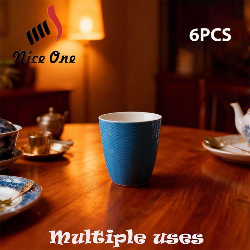 Niceone Set of 6pcs  420ML High Quality Porcelain Tea Milk Coffee Ceramic Cups (BYD-CUP-8017 MILK CUP)