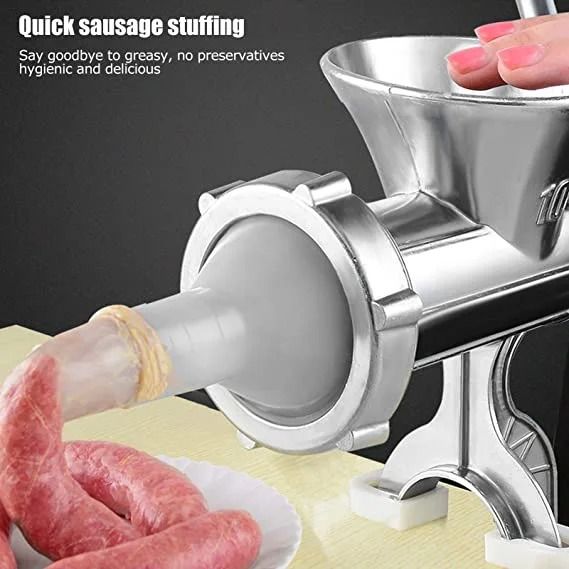 Meat Mincer Grinder Household Aluminum Alloy Manual Sausage Meat Grinder Pepper Spice Grinding Machine Kitchen Tool