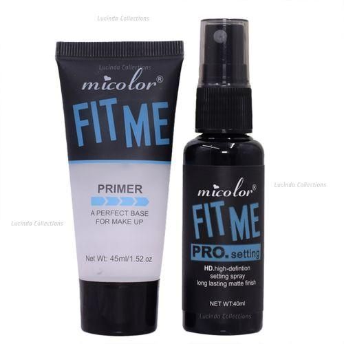 Micolor 2 In 1 Fit Me Primer + Pro. Setting Spray Fixer Matte Makeup
