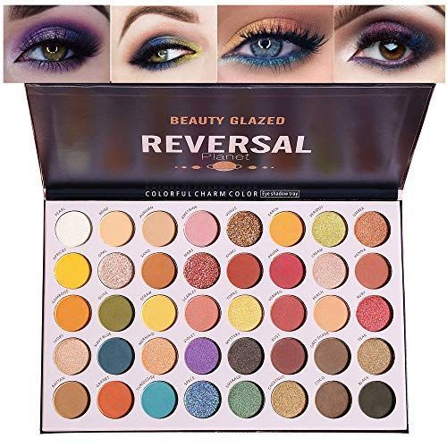 Beauty Glazed Reversal Planet Eyeshadow Palette, High Pigmented 40 Colors
