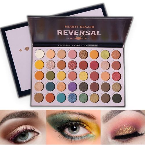 Beauty Glazed Reversal Planet Eyeshadow Palette, High Pigmented 40 Colors