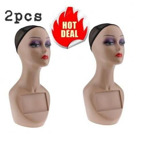 Dummy 2pcs Mannequin DummyHead With Labeling Area