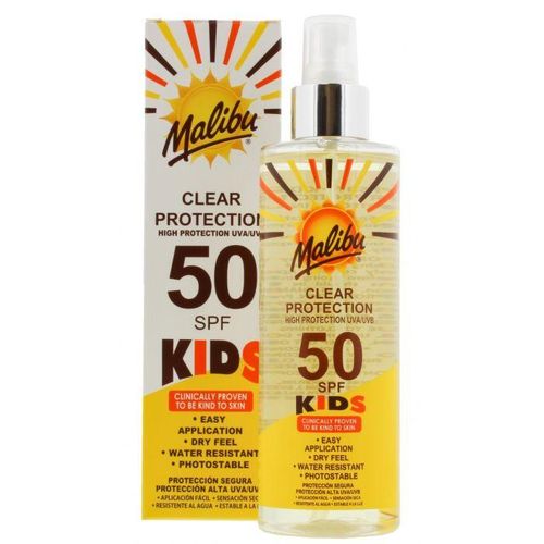 Malibu SPF 50 Kids Clear Protect Spray 250ml