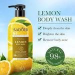 SADOER Lemon Body Wash Whitening Deep Cleansing Shower Gel - 400ml