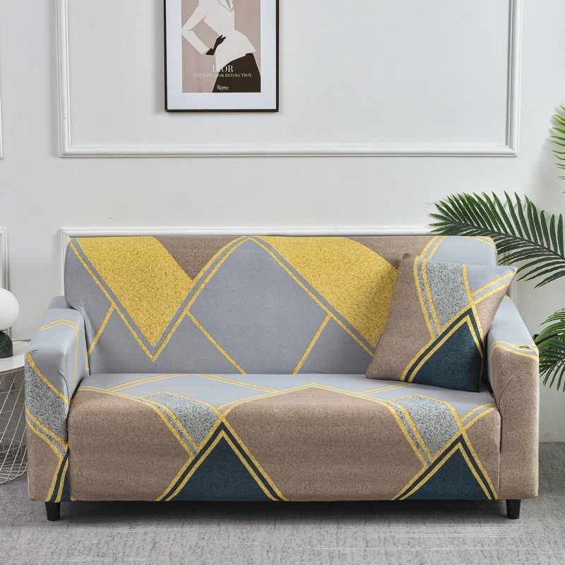 Stretch Plaid Sofa Slipcover Elastic Sofa Covers For Living Room Geometric Sofa Covers Armchair Couch Cover Home Decor