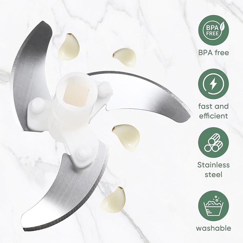 Manual Food Chopper Garlic Chopper with Container  Vegetable Kitchen Cutter Pull String Hand Food Processor Sharp Blades Mincer Shredder for Cutting Onions Chili Ginger Seasoning Kitchen Gadgets