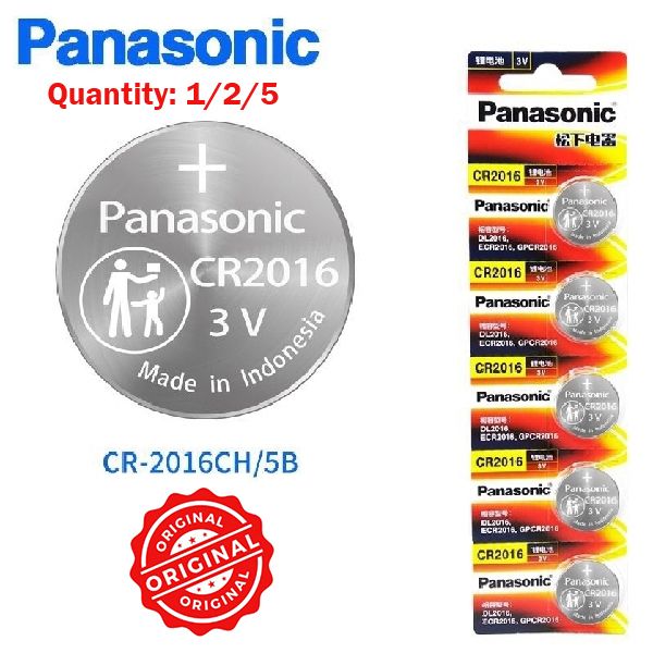 1/2/5pcs Original CR2016 2016 LM2016 BR2016 Bulk 3V Coin Button Lithium Battery Car Key Remote FOB DL2016, ECR2016, DL2016BBR2016-1W, CR2016-1W Batteries