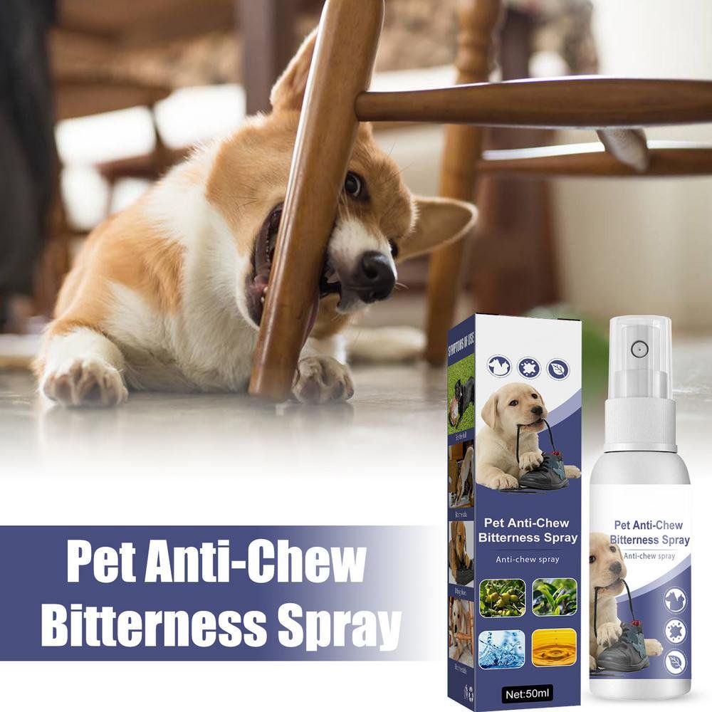 Yegbong Pet Anti-Chew Bitterness No Chew Spray for Dogs, Bitter Apple Spray for Dogs to Stop Chewing - All Natural and Non Toxic - Dog Deterrent Spray