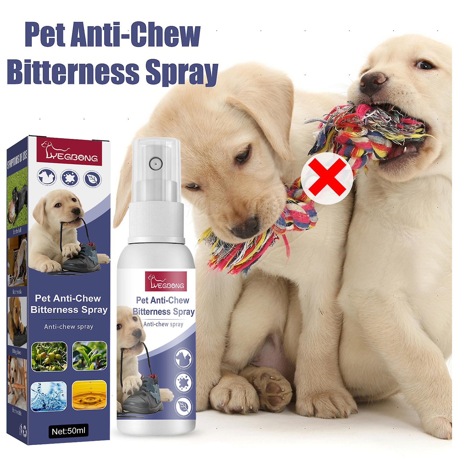 Yegbong Pet Anti-Chew Bitterness No Chew Spray for Dogs, Bitter Apple Spray for Dogs to Stop Chewing - All Natural and Non Toxic - Dog Deterrent Spray
