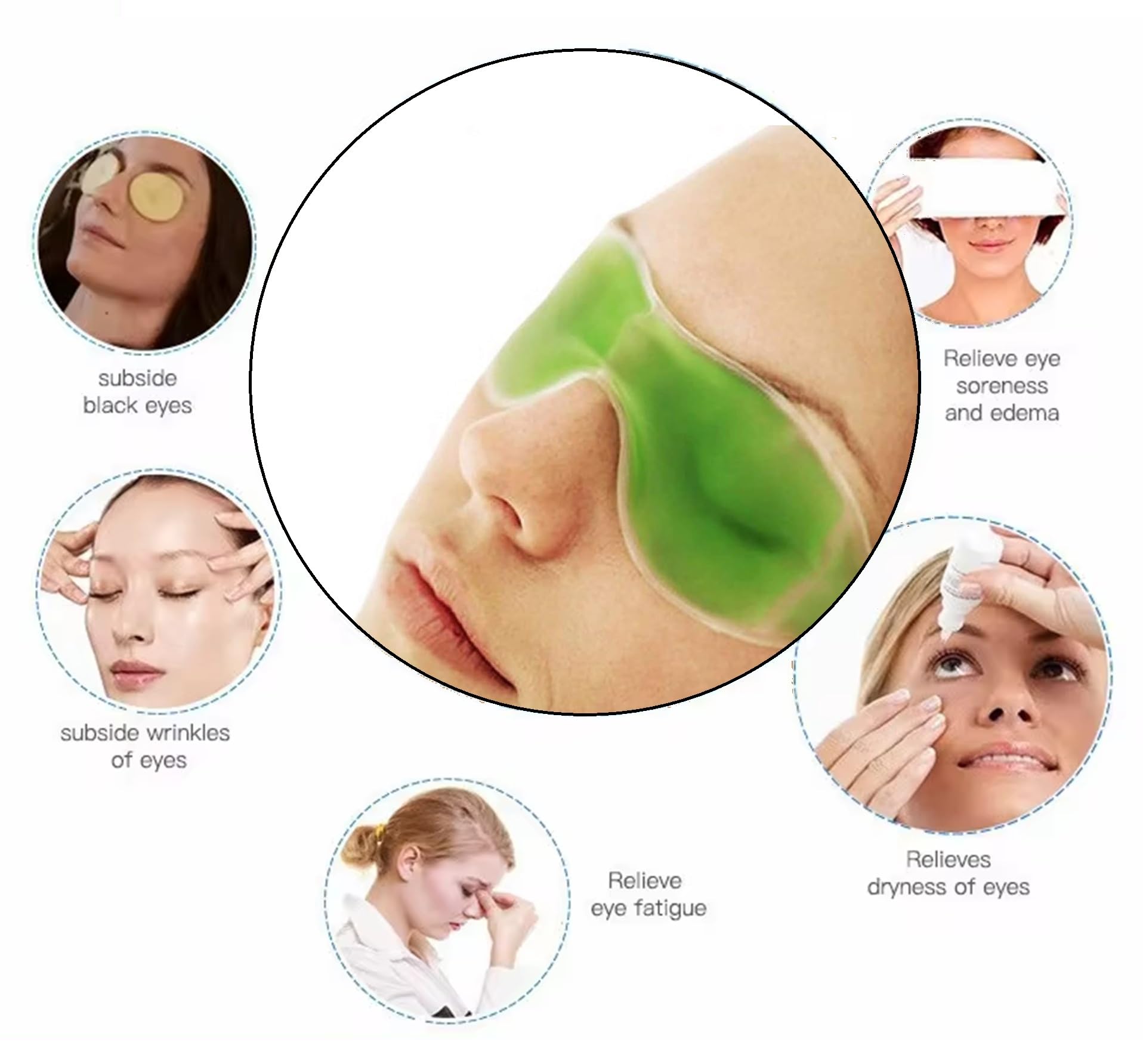 Aloe Vera Cool Eye Mask For Relaxation & Dark Shade Remover Cooling Gel
