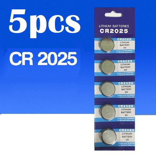 5pcs CR2025 3V Battery Watch Remote Button Cell CR 2025 Batteries