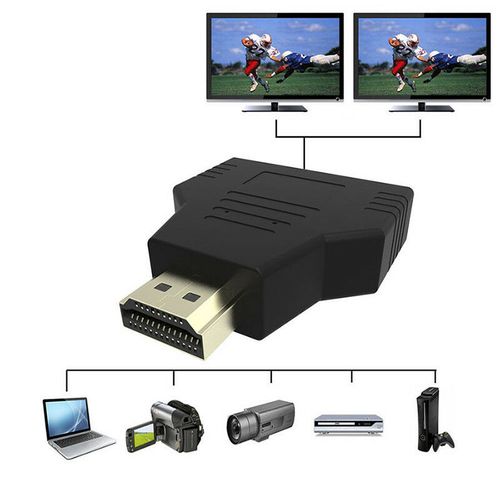 HDMI 1 Input 2 Output 1080P HDMI Splitter Adapter Converter for PS4 Xbox HDTV Projector Out