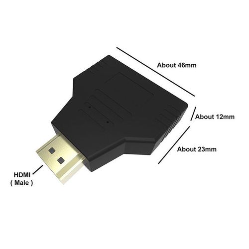 HDMI 1 Input 2 Output 1080P HDMI Splitter Adapter Converter for PS4 Xbox HDTV Projector Out