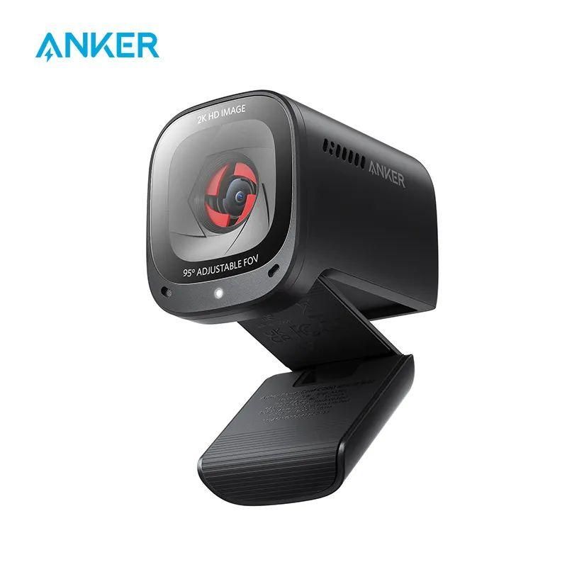 Anker PowerConf C200 2K Webcam for Laptop Computer Mini USB Web Camera Noise Cancelling Stereo Microphones Web Cam