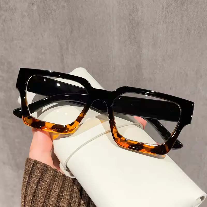 Transparent Glasses Frame Women Men Square Eyewear Optical Spectacle Clear Eyeglass