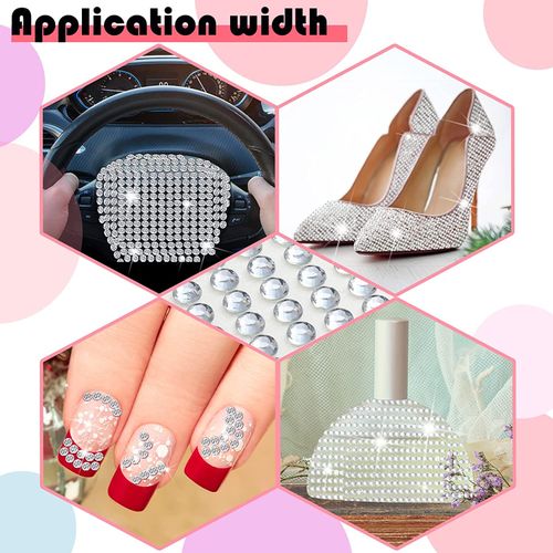 504pcs Body Face Gems Rhinestone Jewels, Self Adhesive Acrylic Stickers White Crystal Face Festival