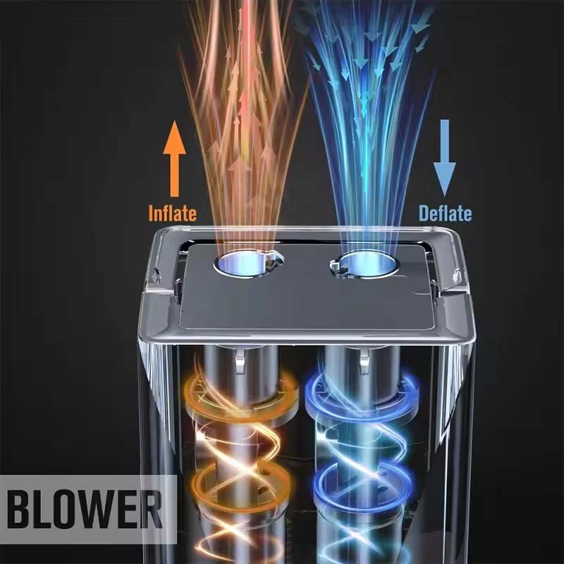 Multifunctional Car Starting Power Supply Car Mounted Tyre Inflation Pump Air Bed Suction and Blowing Integrated Machine New 12V Power Bank Compressor Battery Booster Jump Starter