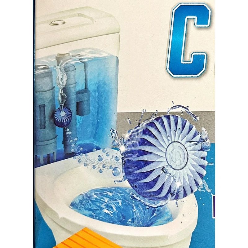 Toilet Cistern Tablet Automatic Bowl Cleaner - Lemon - 1pc - Removing Bacteria & Odor - Long Lasting Formula